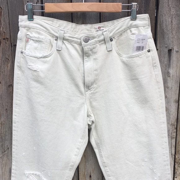 NWT AG Adriano Goldschmied Isabelle High Rise Straight Crop Jean Faded Blue 29 - Picture 4 of 16